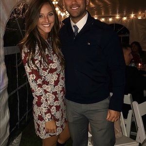 ZARA floral long sleeve dress